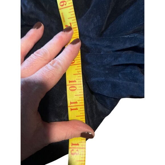 Aritzia Babaton Nigel Velvet Pants Navy High Waist Straight Leg Size 0 - Picture 8 of 10